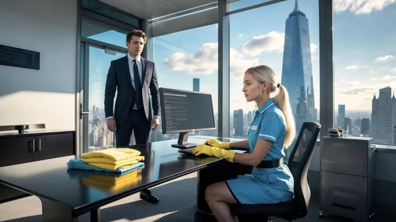 CEO ertappt sein Hausmädchen am Computer — doch ihr Code lässt ihn erstarren