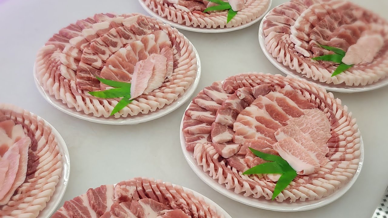 원형트레이에 모듬구이 만들기