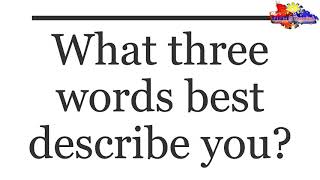 What three words best describe you? | KABAYAN Channel