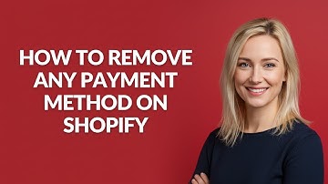 HOW TO REMOVE ANY PAYMENT METHOD ON SHOPIFY - Julia