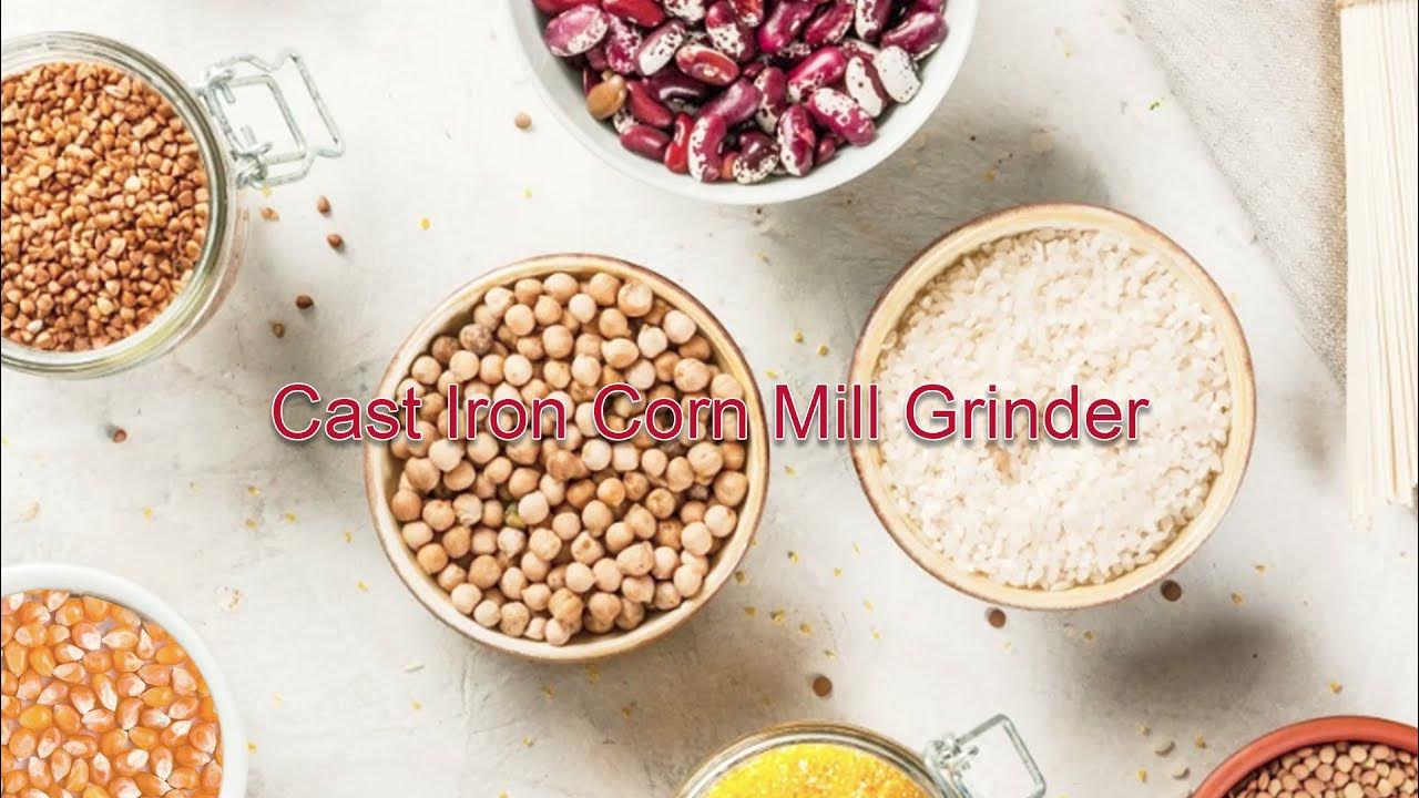 Moongiantgo Cast Iron Corn Grinder Manual Grain Mill with Large Hopper