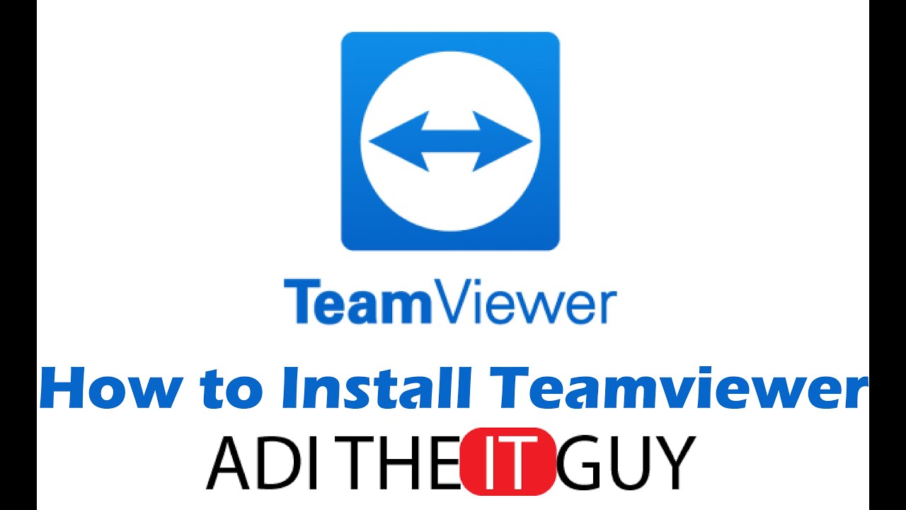How to Download & Install TeamViewer in Windows10 - YouTube