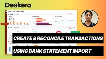 How to Create & Reconcile using Bank Statement Import