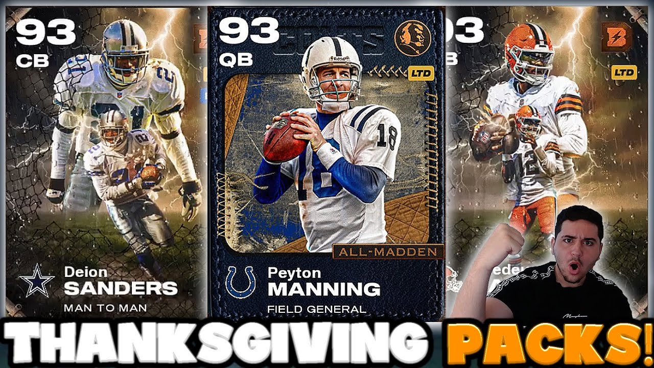INSANE MUT 26 THANKSGIVING DAY PACK OPENING! BLITZ PACKS, PLATINUM PACKS, & SO MUCH MORE!