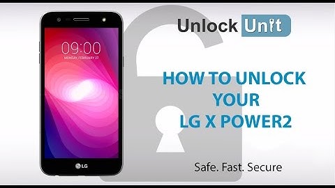 HOW TO UNLOCK LG X power2