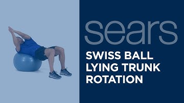 Swiss Ball Lying Trunk Rotation