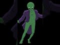Green Alien Dancing #animation #2d #shorts