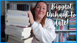 Biggest Unhaul to Date 📚 | 200+ books unhauled
