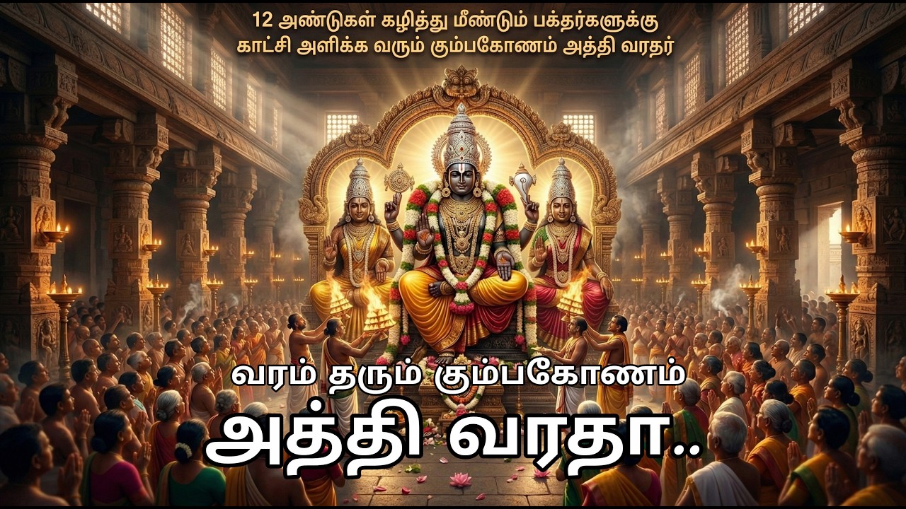 கும்பகோணம் அத்தி வரதர் 12 ஆண்டு சிறப்பு தரிசன பாடல் | வரம் தரும் பெருமாள் #athivarathar #kumbakonam