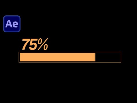 Loading Bar Animation with Percentage Counter - After Effects Tutorial