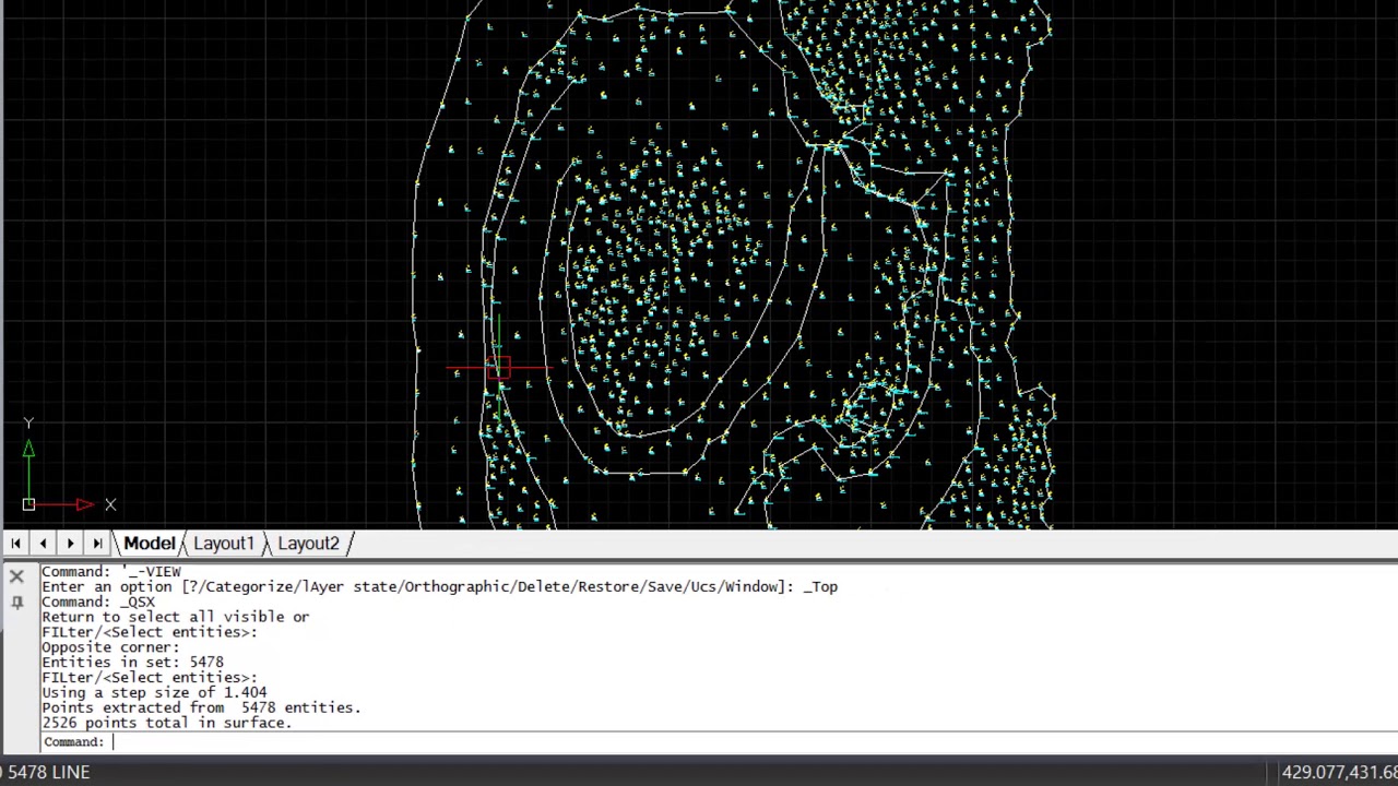 Creating a Surface from Points and Breaks - YouTube