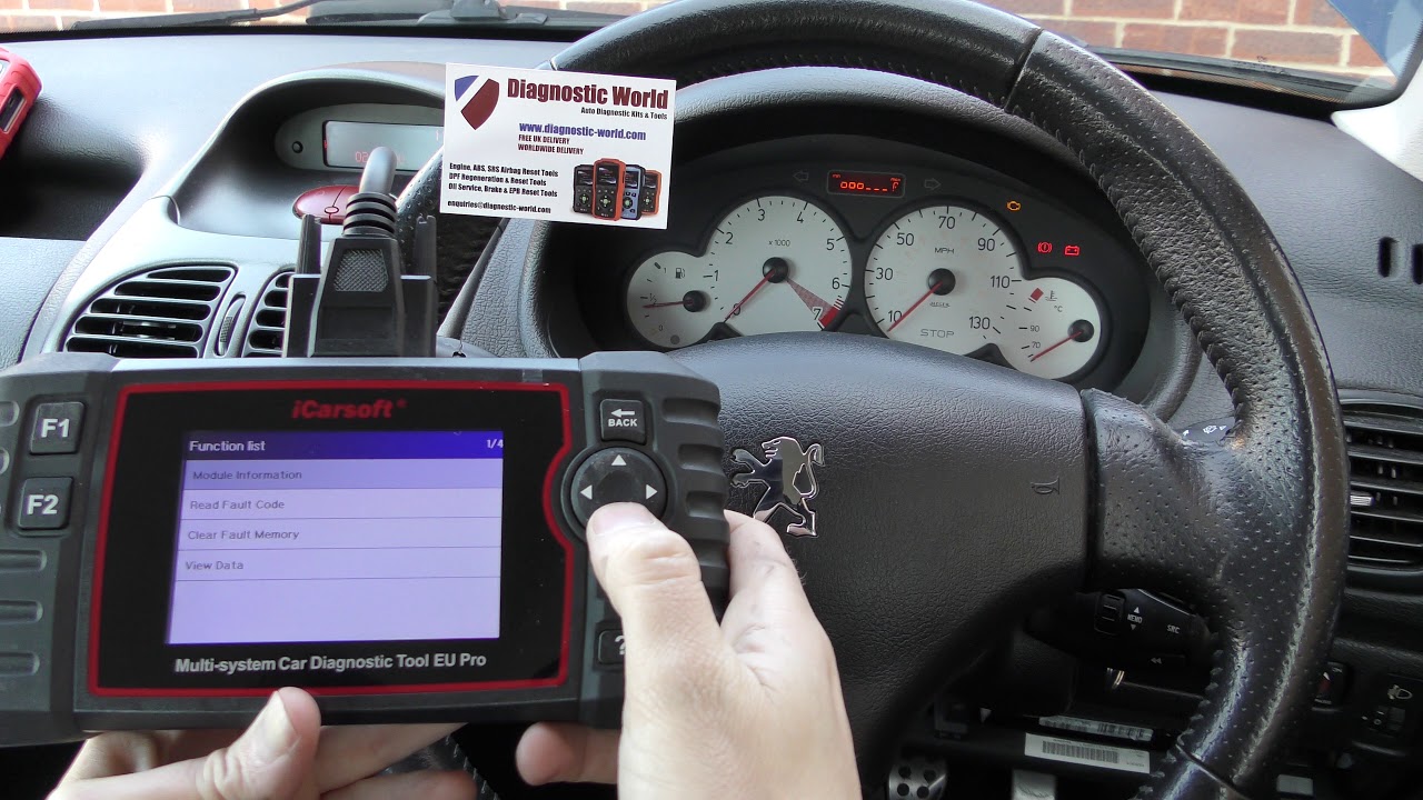 Eu Pro Demo -  Peugeot Check Engine Light Reset in 1 Minute
