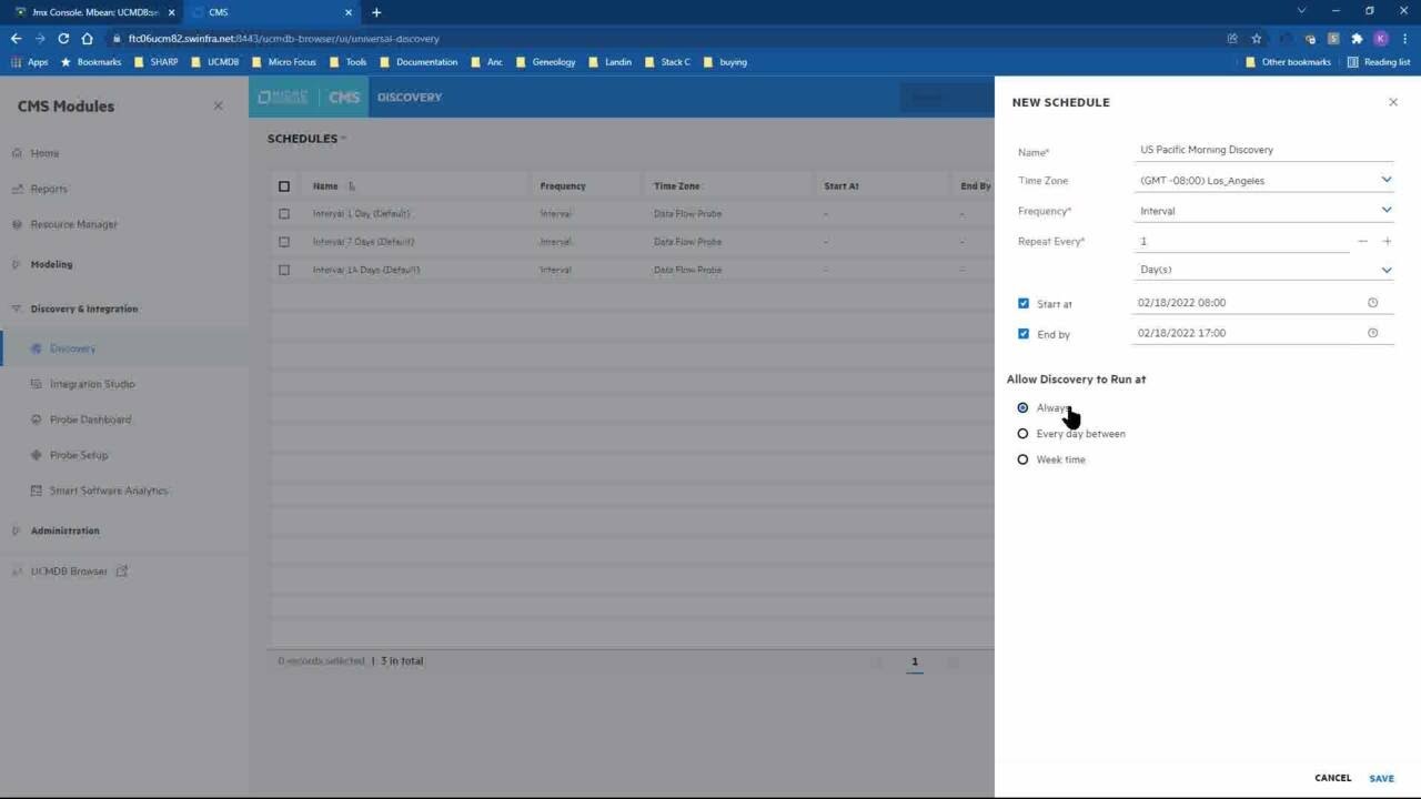 Demo of Discovery Using the new CMS UI of Universal Discovery and CMDB ...