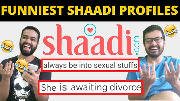 FUNNIEST SHAADI.COM PROFILES | HILARIOUS DEMANDS | REACTION VIDEO | BECAUSE WHY NOT