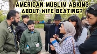 American Muslim Asking About Wife Beating? Suboor And Americans Muslim Speakers Corner Sam Dawah