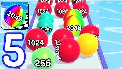 Ball 🏀 Run 2048 merge number best game 3D Run game 1 is live