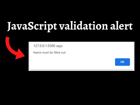 JavaScript validation alert #html #css #javascript #alert #validation