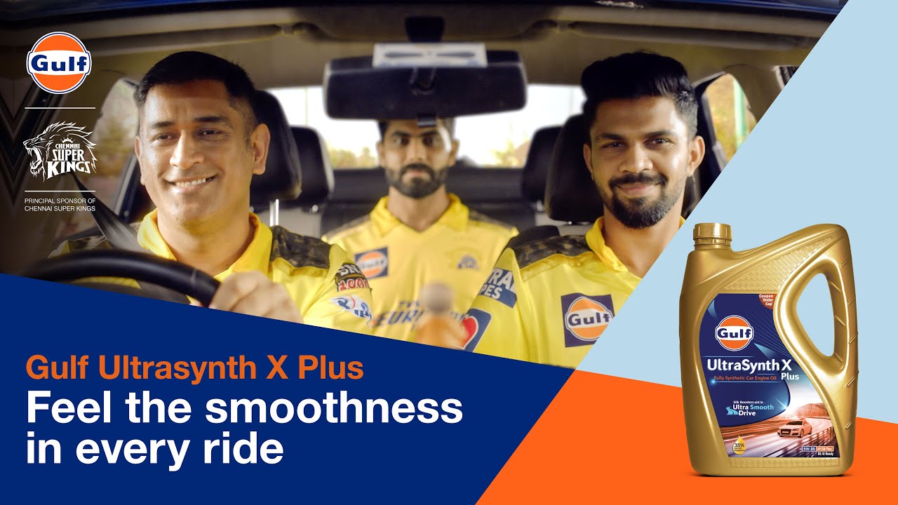 Get ready for a smooth drive with CSK and Gulf Ultrasynth X Plus engine oil.