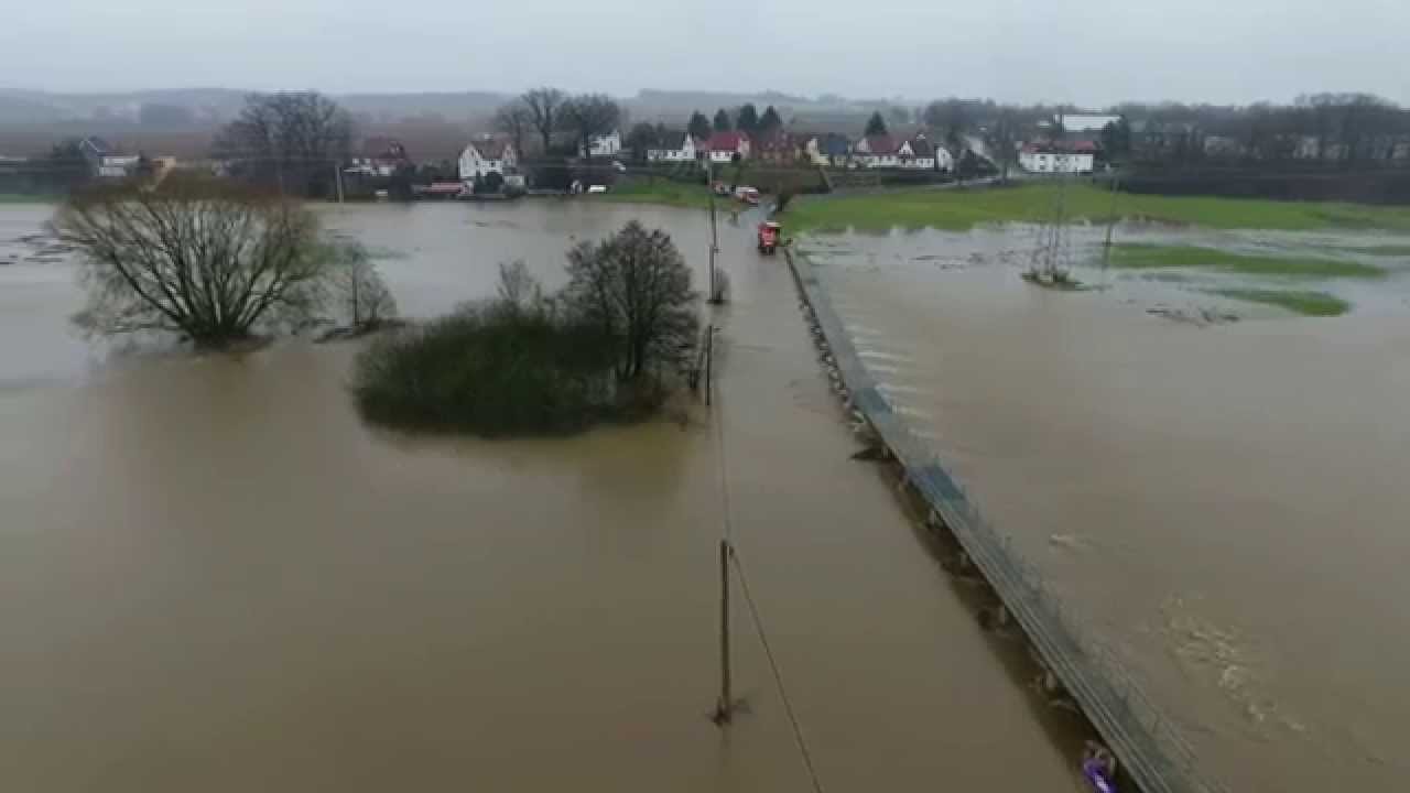Hochwasser Flutmulde Sonneberg Unterlind und Oberlind