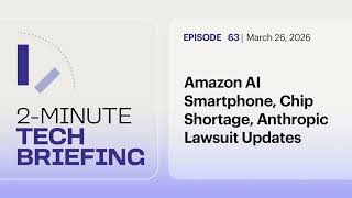 Amazon AI Smartphone, Chip Shortage, Anthropic Lawsuit Updates | Ep. 63
In today’s 2 Minute Tech Briefing, Amazon explores an AI-powered smartphone, chip shortages may last until 2030, and Anthropic faces a major copyright lawsuit over lyrics. Get key insights on AI devices, semiconductor supply challenges, and legal risks shaping tech. Watch till the end and subscribe for more updates daily Amazon AI Smartphone, Chip Shortage, Anthropic Lawsuit Updates | Ep. 63
