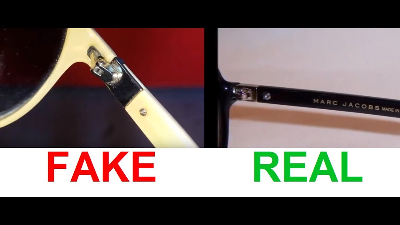 How to spot fake Marc Jacobs sunglasses. Real vs. fake Marc Jacobs 