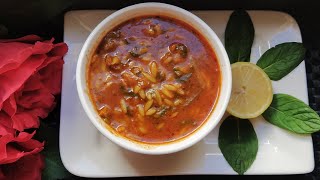 Lisan Al Asfour soup in an easy way and very delicious taste