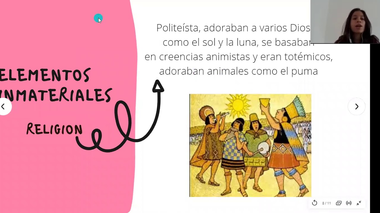 Elementos Inmateriales Elementos materiales e inmateriales de la cultura Inca - YouTube