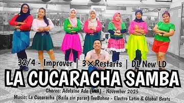 La Cucaracha Samba Line Dance | Improver | @adelaineade5599 (INA) - November 2025