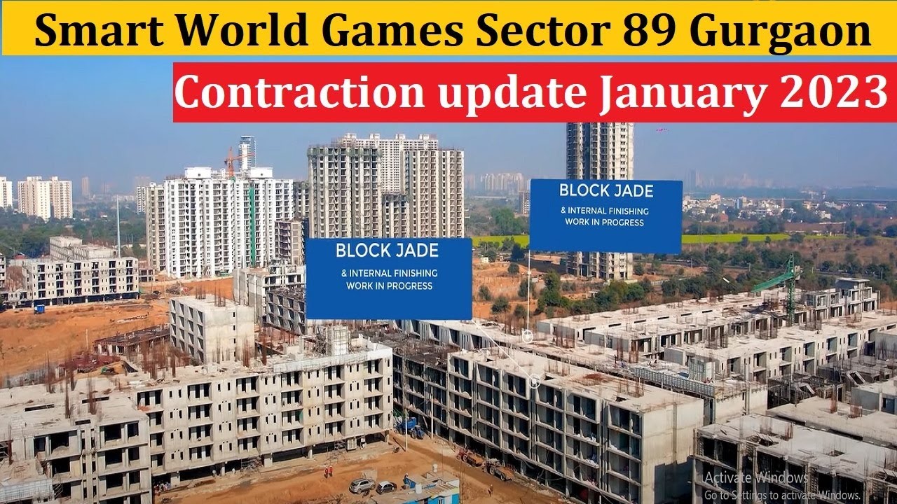 Smart world Sector 89 Construction update January 2023 
