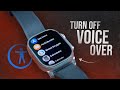 How to Turn Off Apple Watch Voiceover (tutorial)