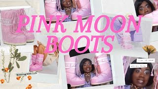 MOON BOOT UNBOXING CLASSIC PINK