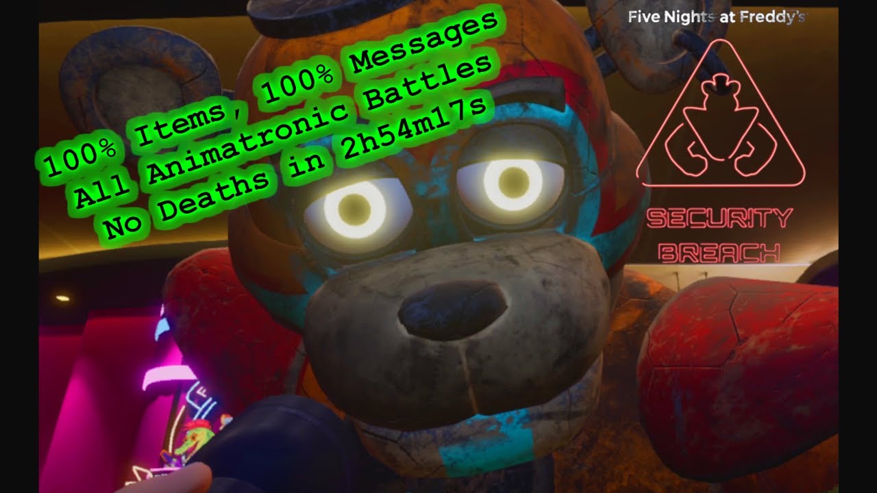 Five Nights at Freddy's: Security Breach in 1:38.43 [World Record] 