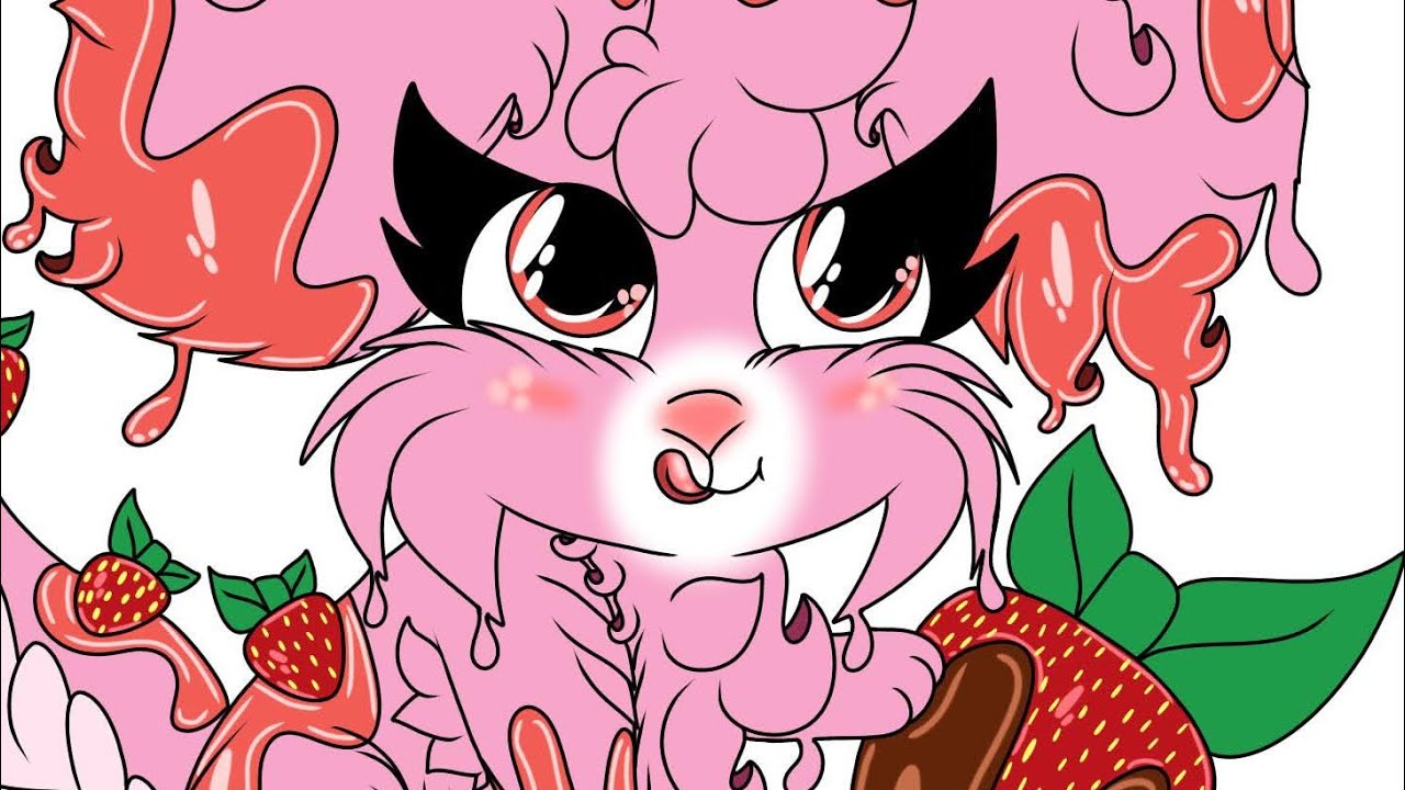 Strawberry Ice Cream Bunny ~ Ice Cream Bunnies Collection ~ (Speedpaint)
