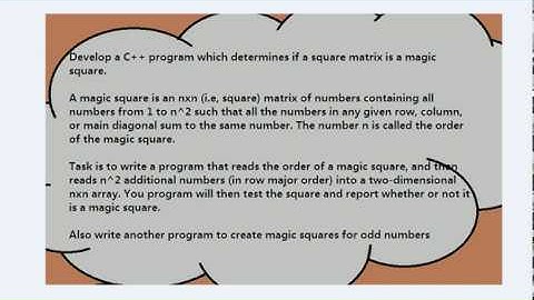 Magic Square in C++