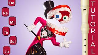 Digital Circus The One Whos Running The Show Recorder Flauta Dulce Tutorial Con Notas