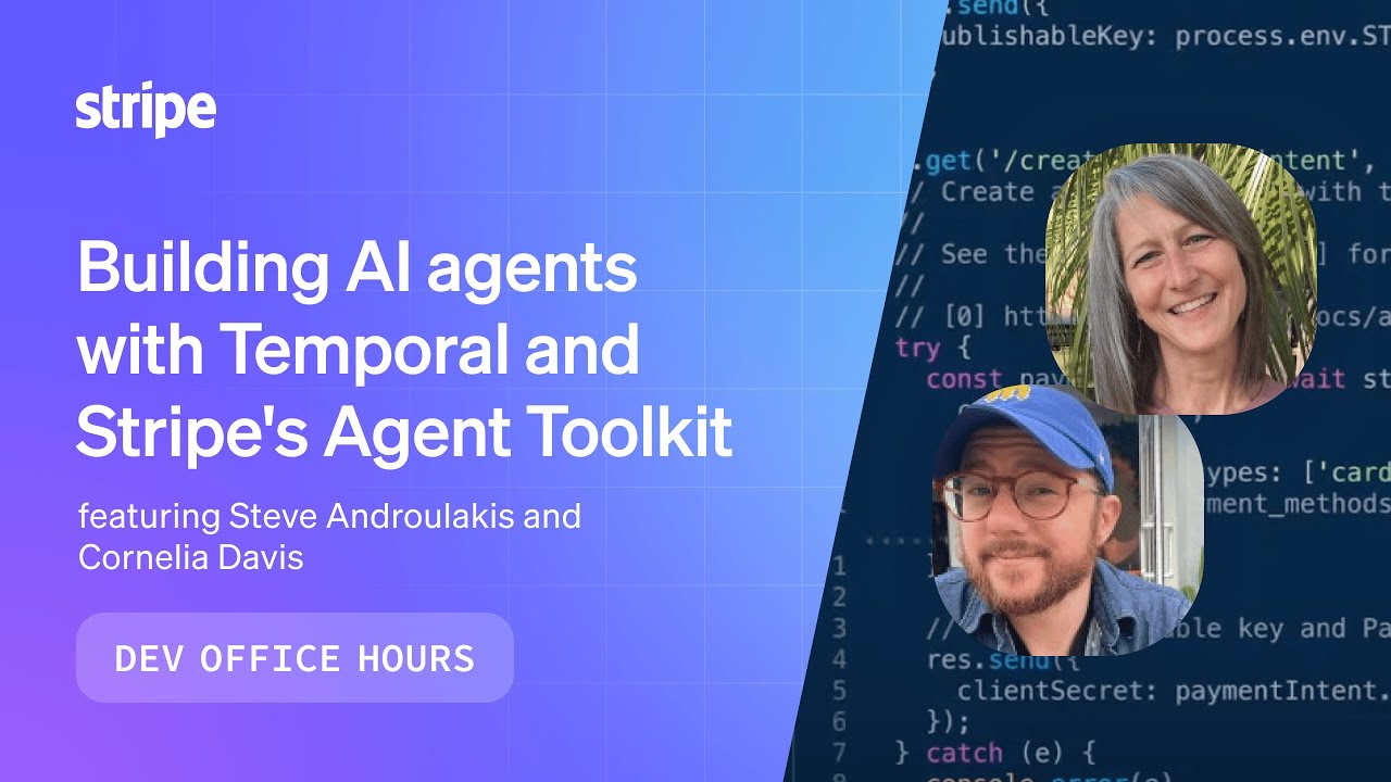 Building AI agents with Temporal and Stripe's Agent Toolkit - YouTube