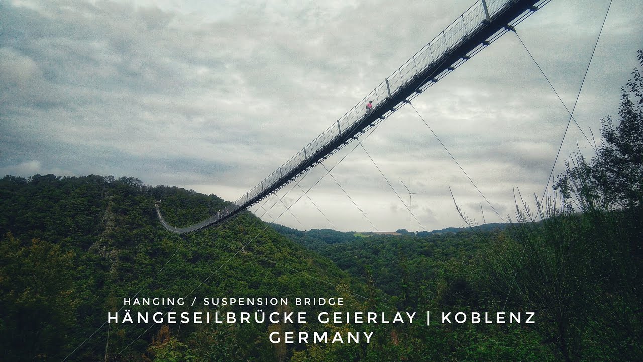 Hängeseilbrücke Geierlay (Hanging Bridge) Koblenz Germany HD