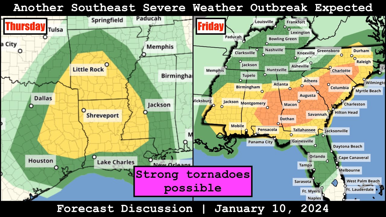 Forecast Discussion January 10, 2024 Another Southeast Severe