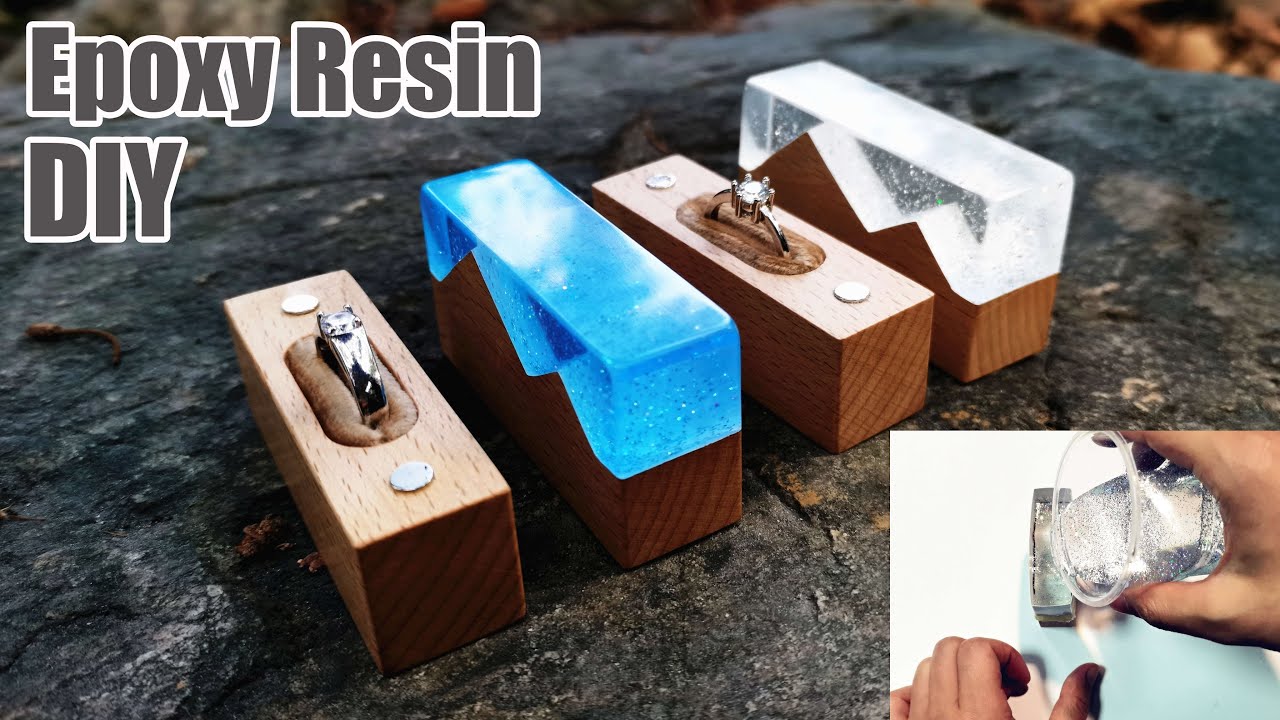 How to make a Resin wood ring box - DIY Epoxy Wedding Ring Box - How to Wood working art - Neamon