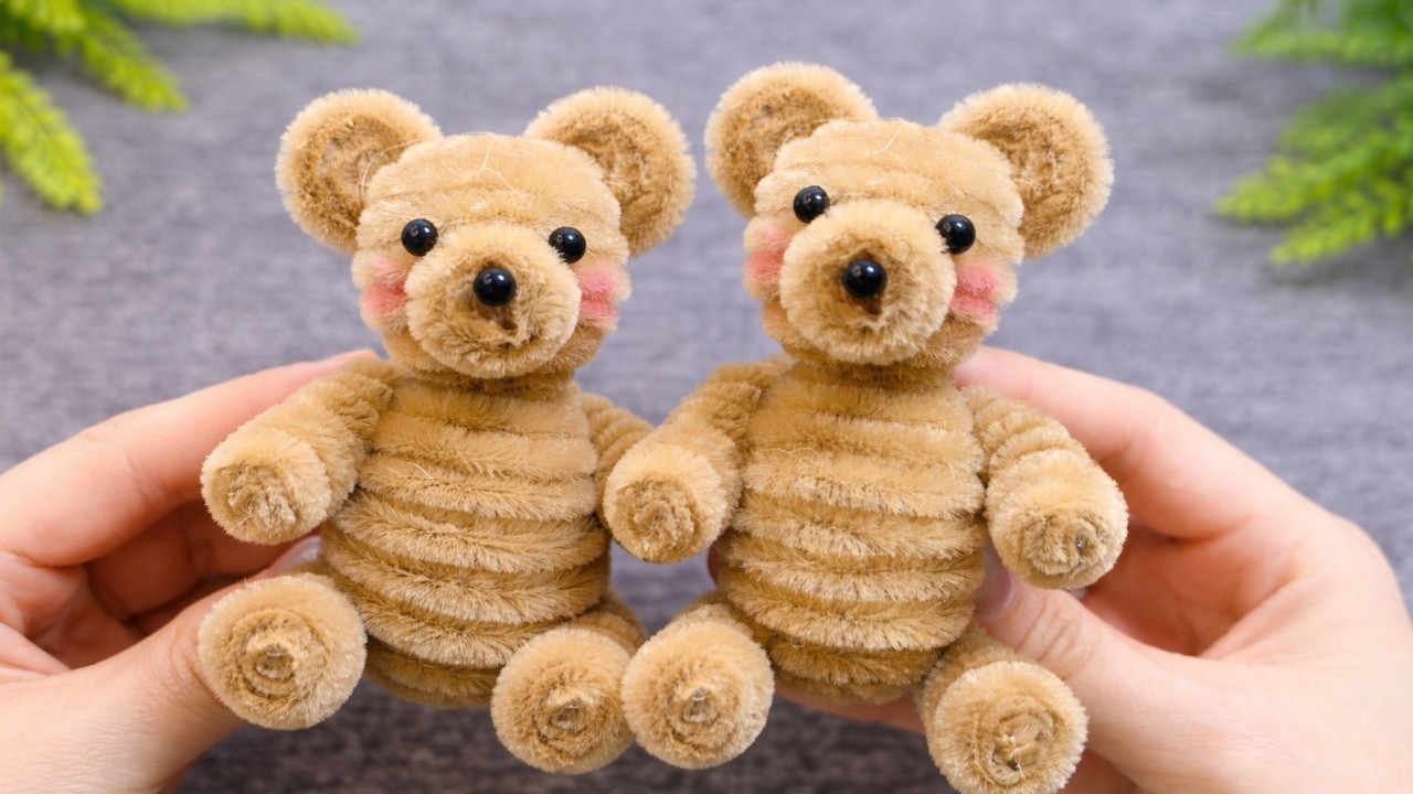 🐻 簡単モールクラフト｜くまを作ってみた