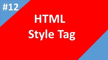 Style tag in html | Part- 12 |  Html tutorial for beginners | Tech Talk Tricks