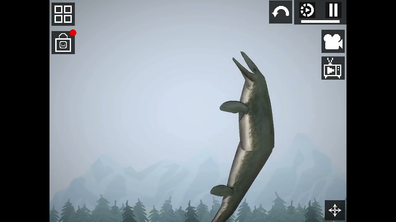 Accurate mosasaurus in melon sandbox