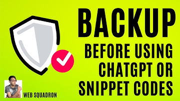 Always Backup your Website before using a ChatGPT AI Code or a Code Snippet if unsure - Wordpress