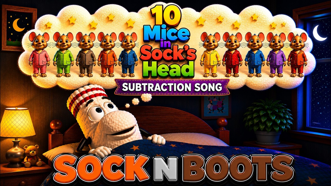 Watch Mice in Sock's Head 🧦 | Subtracting from 10! | Fun Sing-Along Subtraction Song for Kids on YouTube Watch Mice in Sock's Head 🧦 | Subtracting from 10! | Fun Sing-Along Subtraction Song for Kids on YouTube
