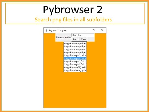 Pybrowser2: Search png files in your hard drive