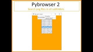 Pybrowser2: Search png files in your hard drive