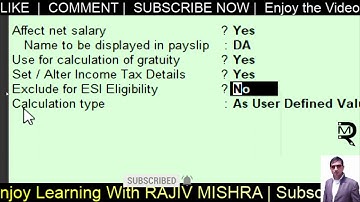 Payroll Part 2 | Tally Chapter 52