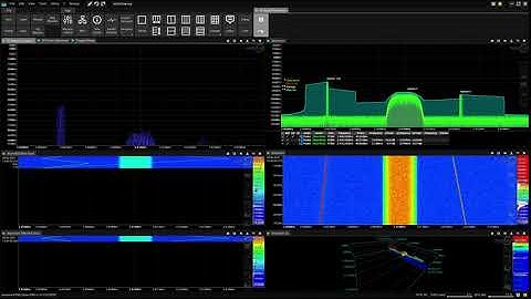 Aaronia RTSA Suite PRO RF Multi Carrier (QAM and Sweep) Trigger Mask Demo