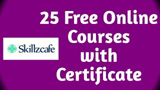 Skillzcafe Free Online Courses with Certificate