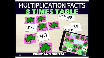 8 Times Table St Patrick